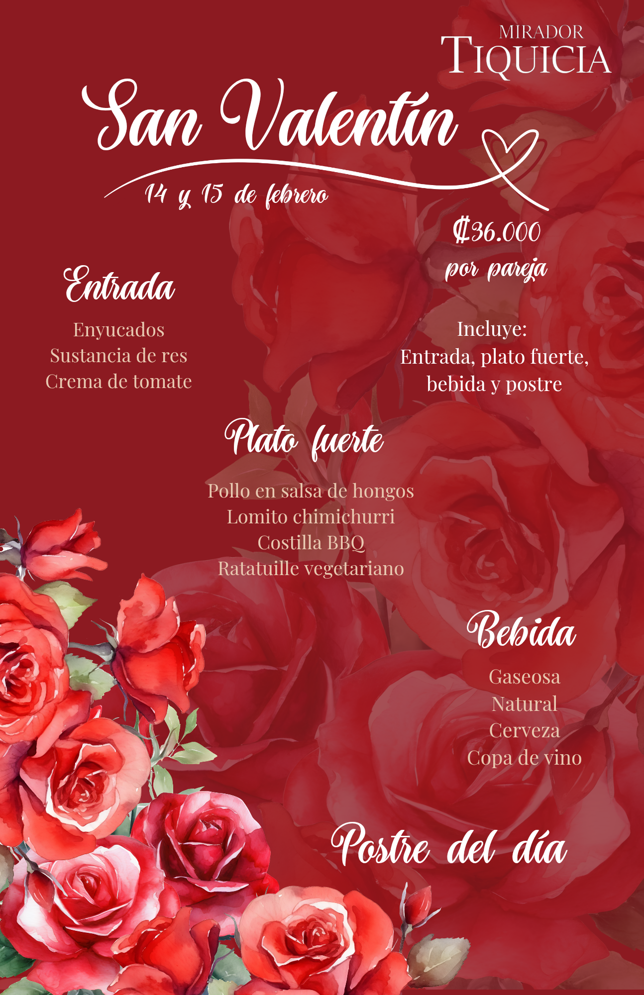 Paquete de San Valentín 2025